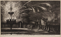 KG 00742
<br/>
Vuurwerk tere ere van Graaf Turn und Taxis
<br/>
<em>Hollar, Wenzel (1607-1677)</em>